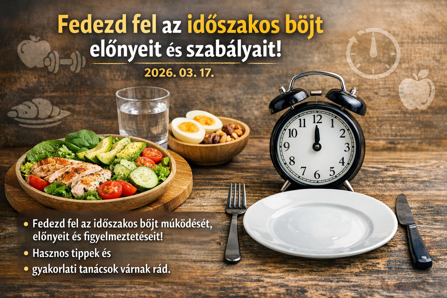Fedezd fel az időszakos böjt előnyeit és szabályait!