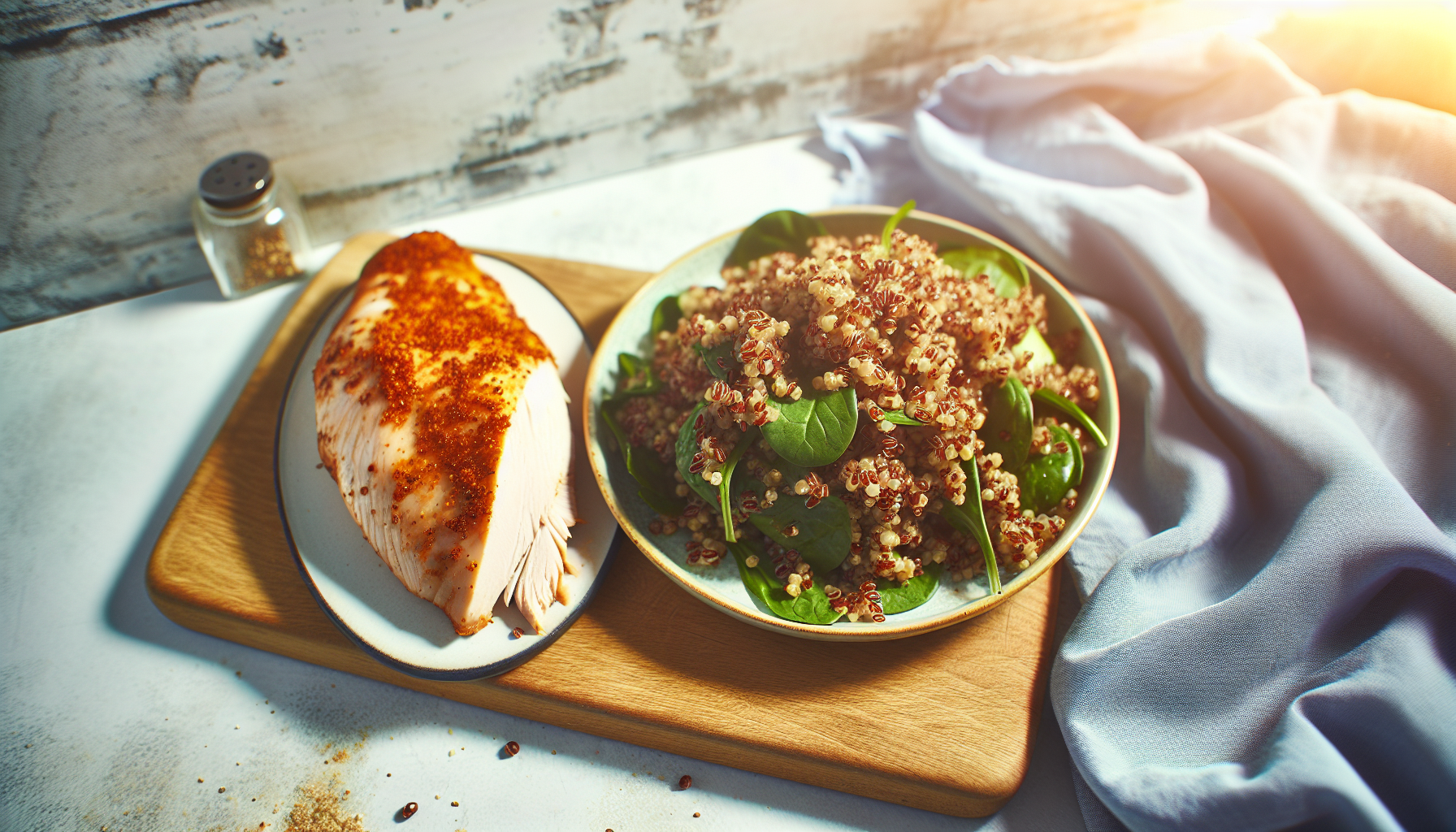 Fűszeres pulykamell quinoa salátával