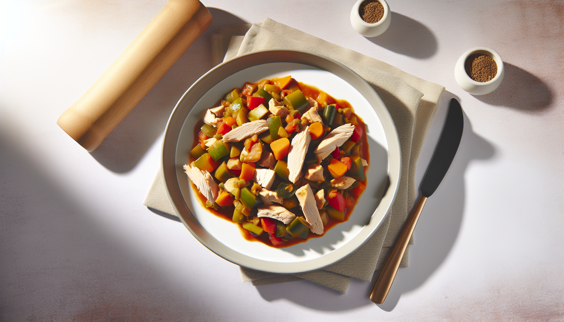 Pulykás zöldséges ragu