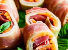 Sárgadinnyés Prosciutto tekercs – 200 kalóra alatt